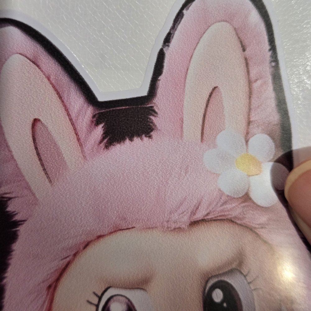 🍒🍒 Cute Pink Labubu Sticker - Picture 4 of 5
